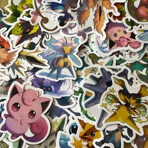 50 Chibi Style Pokémon Stickers